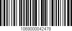 Código de barras (EAN, GTIN, SKU, ISBN): '1069000042478'