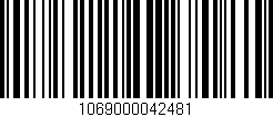 Código de barras (EAN, GTIN, SKU, ISBN): '1069000042481'