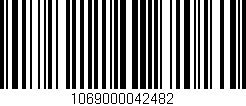 Código de barras (EAN, GTIN, SKU, ISBN): '1069000042482'