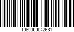 Código de barras (EAN, GTIN, SKU, ISBN): '1069000042661'