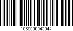 Código de barras (EAN, GTIN, SKU, ISBN): '1069000043044'