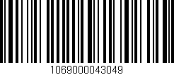 Código de barras (EAN, GTIN, SKU, ISBN): '1069000043049'