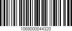 Código de barras (EAN, GTIN, SKU, ISBN): '1069000044320'