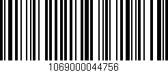 Código de barras (EAN, GTIN, SKU, ISBN): '1069000044756'