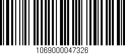 Código de barras (EAN, GTIN, SKU, ISBN): '1069000047326'