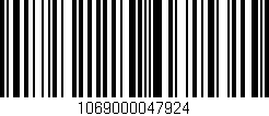 Código de barras (EAN, GTIN, SKU, ISBN): '1069000047924'