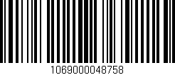 Código de barras (EAN, GTIN, SKU, ISBN): '1069000048758'