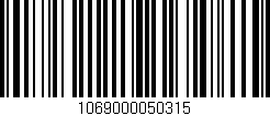 Código de barras (EAN, GTIN, SKU, ISBN): '1069000050315'