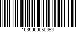 Código de barras (EAN, GTIN, SKU, ISBN): '1069000050353'