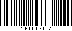 Código de barras (EAN, GTIN, SKU, ISBN): '1069000050377'