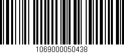 Código de barras (EAN, GTIN, SKU, ISBN): '1069000050438'