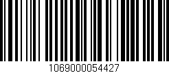 Código de barras (EAN, GTIN, SKU, ISBN): '1069000054427'