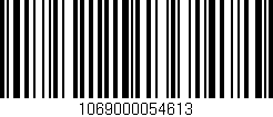 Código de barras (EAN, GTIN, SKU, ISBN): '1069000054613'