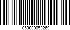Código de barras (EAN, GTIN, SKU, ISBN): '1069000058269'