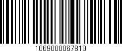 Código de barras (EAN, GTIN, SKU, ISBN): '1069000067810'