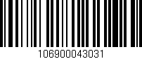 Código de barras (EAN, GTIN, SKU, ISBN): '106900043031'