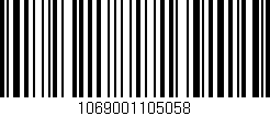 Código de barras (EAN, GTIN, SKU, ISBN): '1069001105058'
