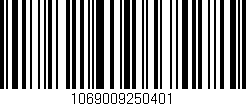 Código de barras (EAN, GTIN, SKU, ISBN): '1069009250401'