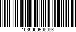 Código de barras (EAN, GTIN, SKU, ISBN): '1069009598096'