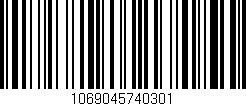 Código de barras (EAN, GTIN, SKU, ISBN): '1069045740301'