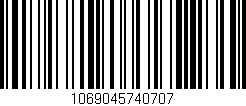 Código de barras (EAN, GTIN, SKU, ISBN): '1069045740707'