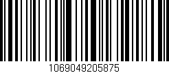 Código de barras (EAN, GTIN, SKU, ISBN): '1069049205875'
