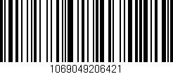 Código de barras (EAN, GTIN, SKU, ISBN): '1069049206421'