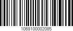 Código de barras (EAN, GTIN, SKU, ISBN): '1069100002085'