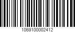 Código de barras (EAN, GTIN, SKU, ISBN): '1069100002412'