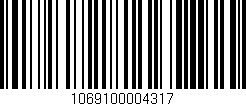 Código de barras (EAN, GTIN, SKU, ISBN): '1069100004317'