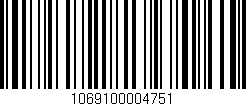Código de barras (EAN, GTIN, SKU, ISBN): '1069100004751'