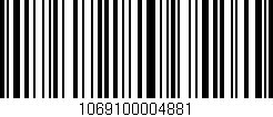 Código de barras (EAN, GTIN, SKU, ISBN): '1069100004881'