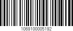 Código de barras (EAN, GTIN, SKU, ISBN): '1069100005192'