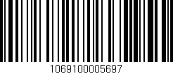 Código de barras (EAN, GTIN, SKU, ISBN): '1069100005697'
