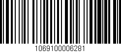 Código de barras (EAN, GTIN, SKU, ISBN): '1069100006281'
