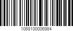 Código de barras (EAN, GTIN, SKU, ISBN): '1069100006984'