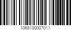 Código de barras (EAN, GTIN, SKU, ISBN): '1069100007011'