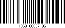 Código de barras (EAN, GTIN, SKU, ISBN): '1069100007196'