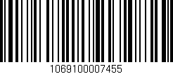 Código de barras (EAN, GTIN, SKU, ISBN): '1069100007455'
