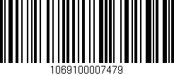 Código de barras (EAN, GTIN, SKU, ISBN): '1069100007479'