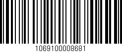 Código de barras (EAN, GTIN, SKU, ISBN): '1069100008681'
