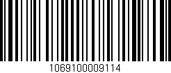 Código de barras (EAN, GTIN, SKU, ISBN): '1069100009114'