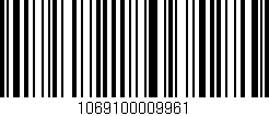 Código de barras (EAN, GTIN, SKU, ISBN): '1069100009961'