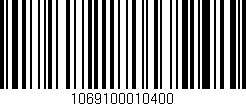 Código de barras (EAN, GTIN, SKU, ISBN): '1069100010400'