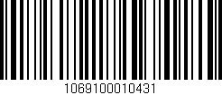 Código de barras (EAN, GTIN, SKU, ISBN): '1069100010431'