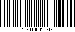 Código de barras (EAN, GTIN, SKU, ISBN): '1069100010714'