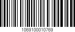 Código de barras (EAN, GTIN, SKU, ISBN): '1069100010769'