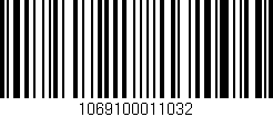 Código de barras (EAN, GTIN, SKU, ISBN): '1069100011032'