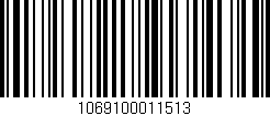 Código de barras (EAN, GTIN, SKU, ISBN): '1069100011513'