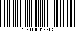 Código de barras (EAN, GTIN, SKU, ISBN): '1069100016716'
